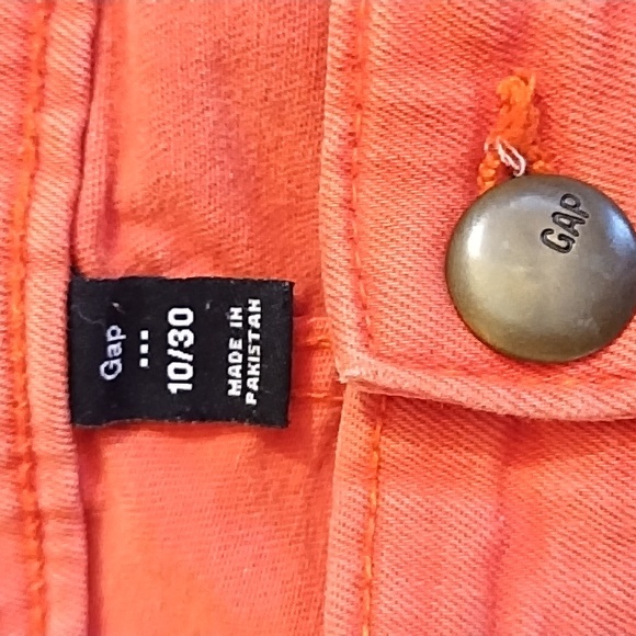 Gap Premium Denim Orange Skinny Jeans, Size 10 - Picture 4 of 10